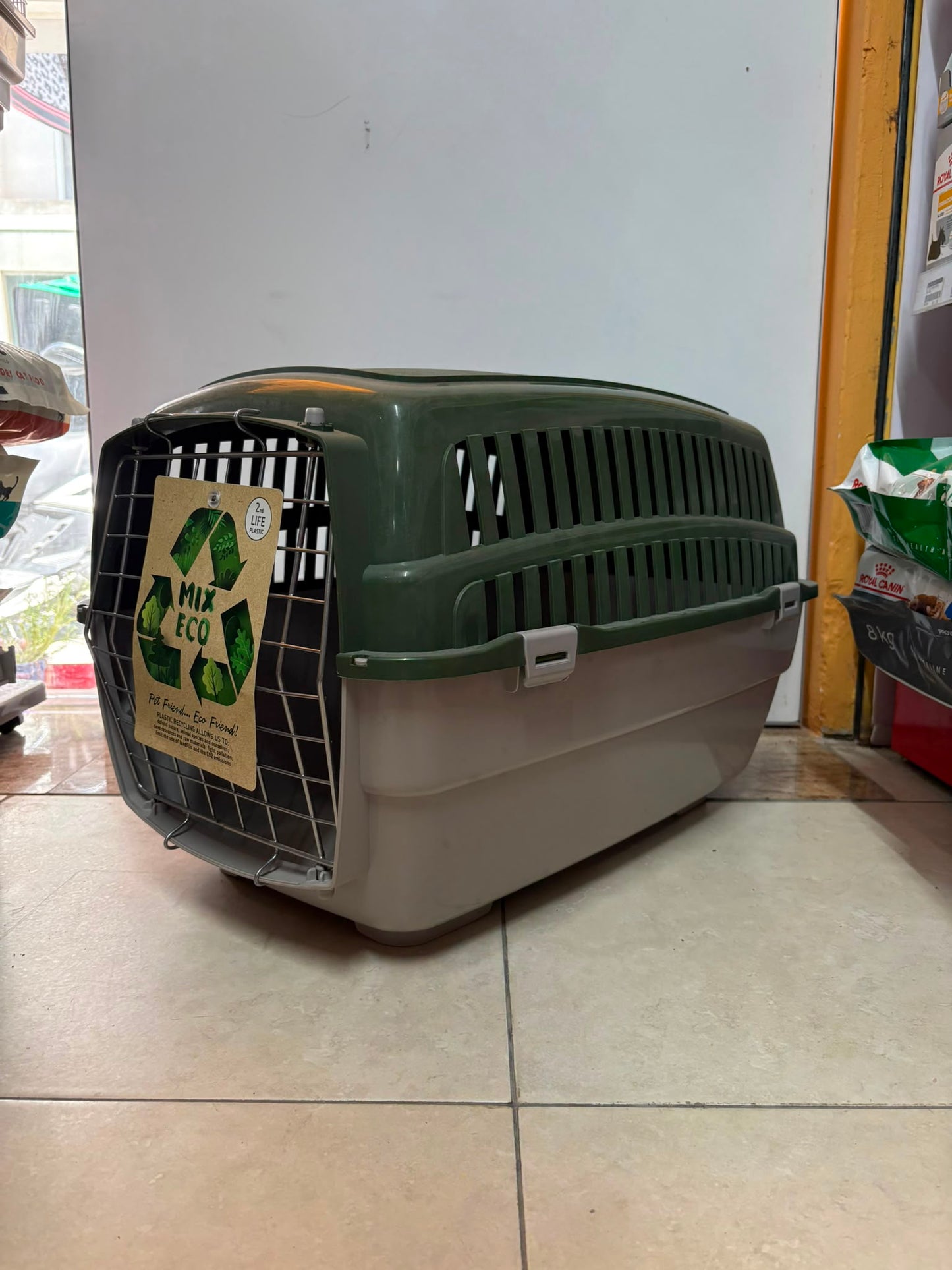 Large Carrier for Larger Cats/ Medium Sized Dogs Recycled Plastic Eco Friendly