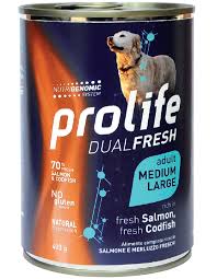 Prolife DualFresh Adult Medium Large Dog Salmon With Codfish 400G