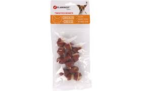 FLAMINGO DUETTO TWISTED BONES W CHICKEN AND CHEESE - S - 90G