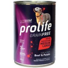 Prolife GrainFree Adult Sensitive Medium Large Dog Bee With Potato 400G