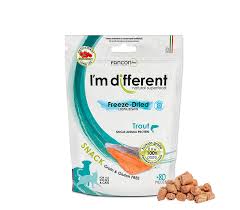 FANCON FOODS I'M DIFFERENT FREEZE-DRIED SNACK FOR DOGS AND CATS- TROUT