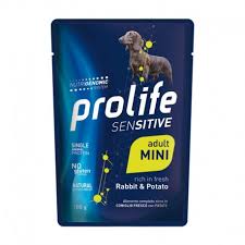 Prolife Dog Sensitive Adult Mini Pouch Rabbit With Potato 100G