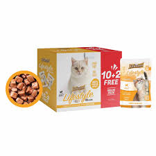 PRINCESS Lifestyle Chunks Complete Cat Food With Chicken Value Pack 10+2