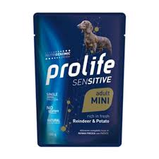 Prolife Dog Sensitive Adult Mini Pouch Reindeer With Potato 100G