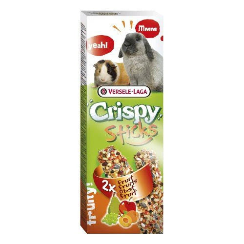 Versele-Laga 2x Crispy Sticks Fruits Flavour for Rabbits and Guinea Pigs