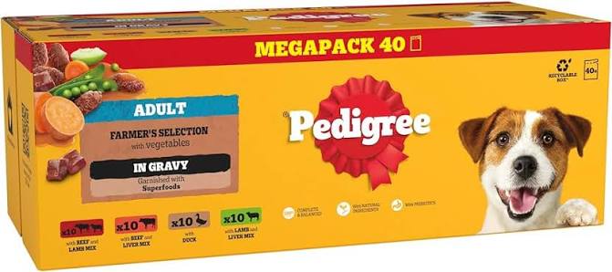 Pedigree Dog Adult Superfoods in Gravy x40 box