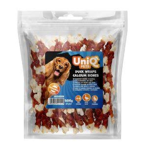 Uni Q Pets Duck Wraps Calcium Bones 500g