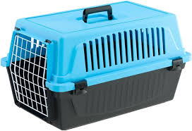 Ferplast Blue & Black Carrier for Cats and Small Dogs