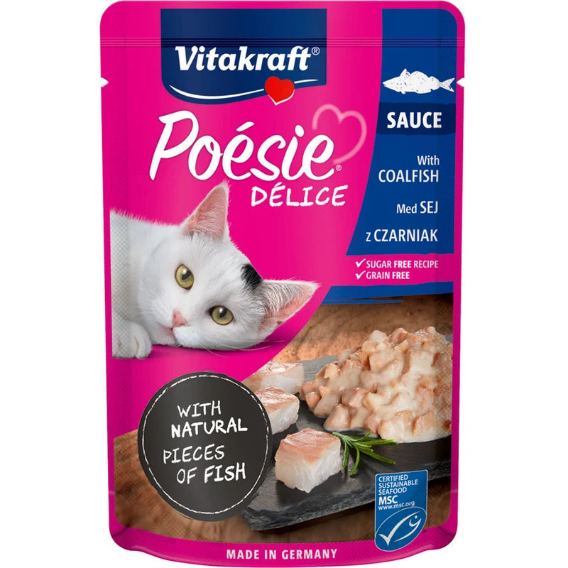 Vitakraft Poésie Délice in Sauce Fish Flavoured 85g