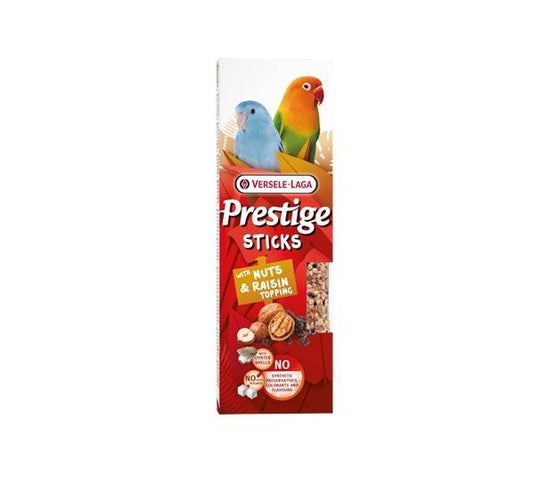 Versele-Laga Prestige Sticks w/ Nuts & Raisin Topping for Parakeet