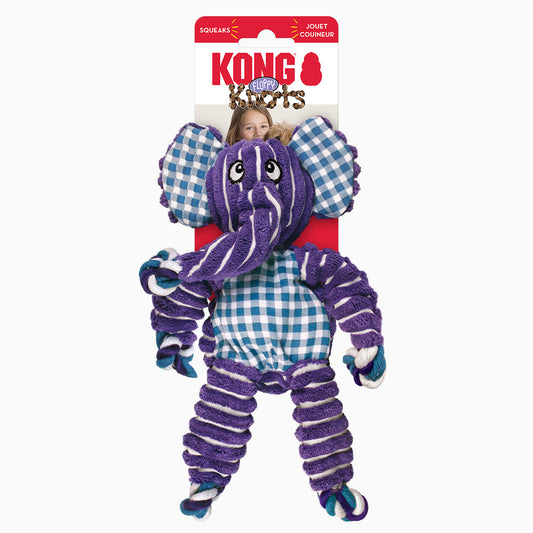 KONG Glju04081 Kong Floppy Knots Elephant