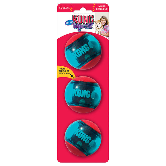 KONG Glju04169 Kong Squeezz Action Ball Red M