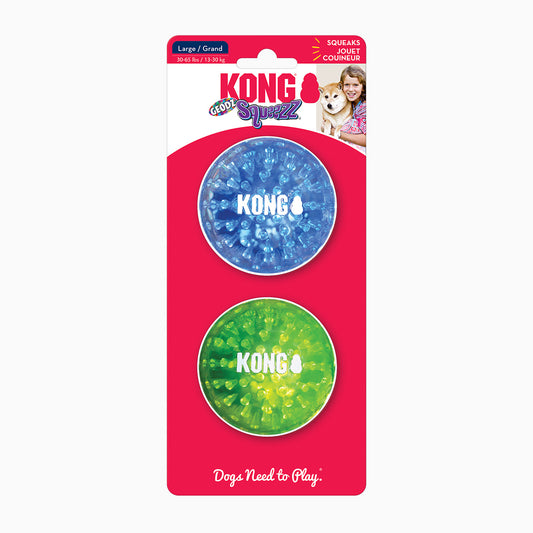 KONG Glju04414 Kong Squeezz Geodz 2 Pk