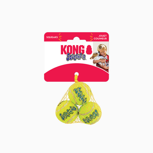 Kong Air Squeak Tennis Ball Pk Xs X3 Pcs