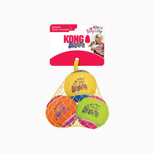 KONG Glju04238 Kong Squeakair Birthday Balls