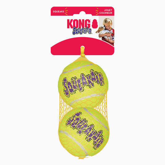 Kong Air Spueak Tennis Ball Pk L X2 Pcs
