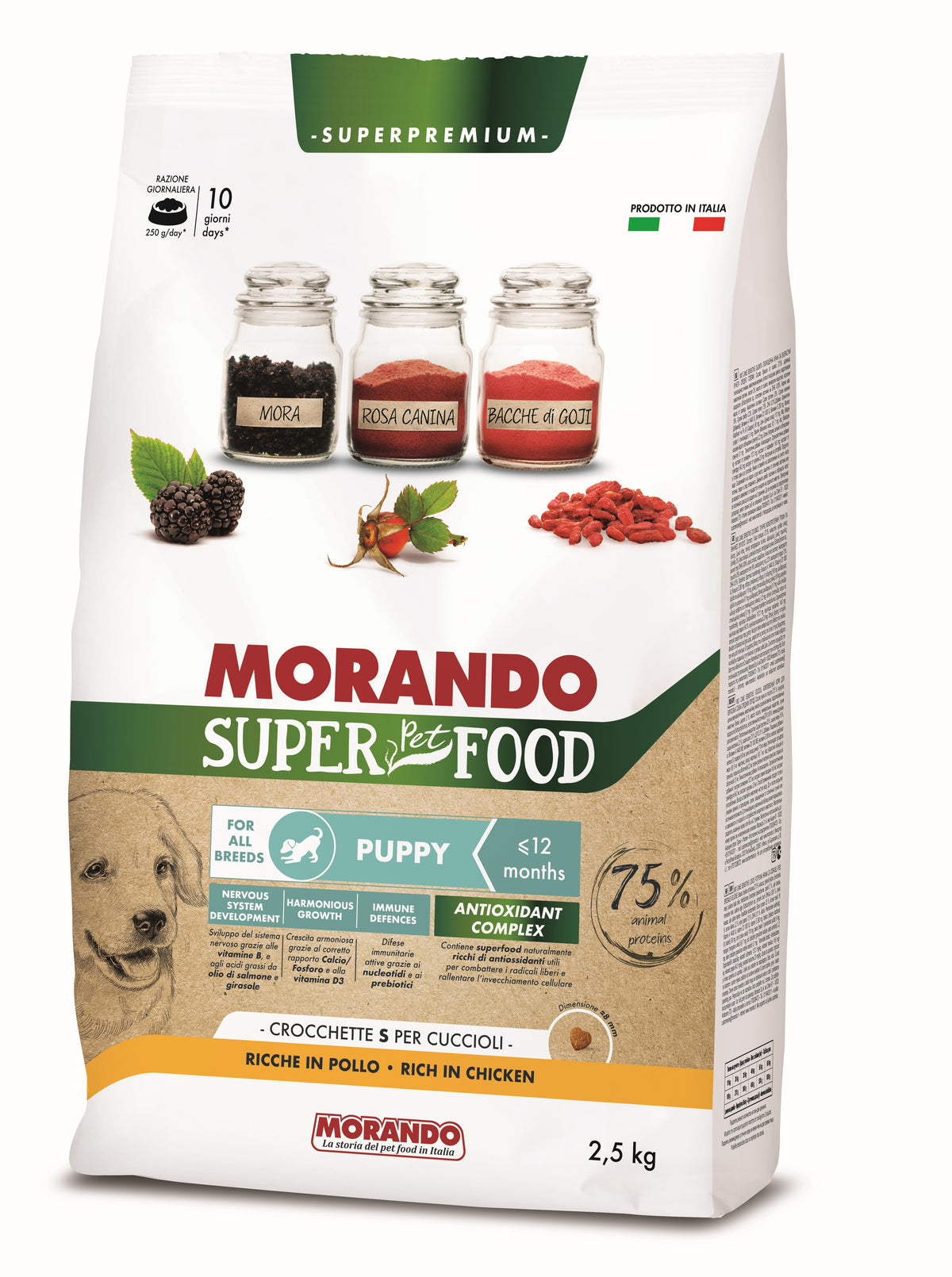 Morando Super Pet Food Puppy Dry Food Chicken 2.5kg