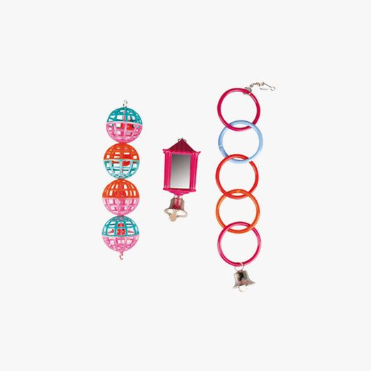 Toy Parakeets Ring-Balls-Lantern  25Cm