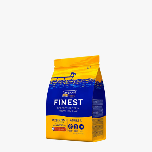 Fish4Dogs Finest Adult White Fish with Potato (Small Kibble) 1.5x4kg