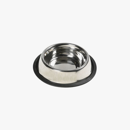 Dog Bowl Inox Rubber Rim No4 21Cm