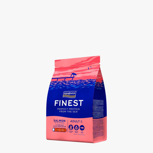 Fish4Dogs Finest Adult Salmon with Potato (Small Kibble) 1.5x4kg
