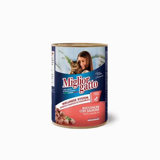 Miglior Gatto Tin Bocconcini Salmon 405g