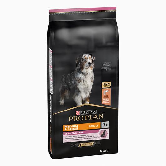 Pro Plan Dog Md/Lg Adt +7 Optiderma 14Kg