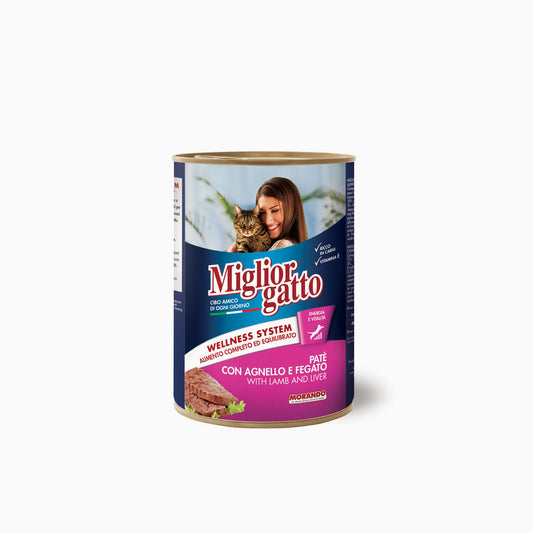Miglior Gatto Tin Pate Lamb & Liver 400g
