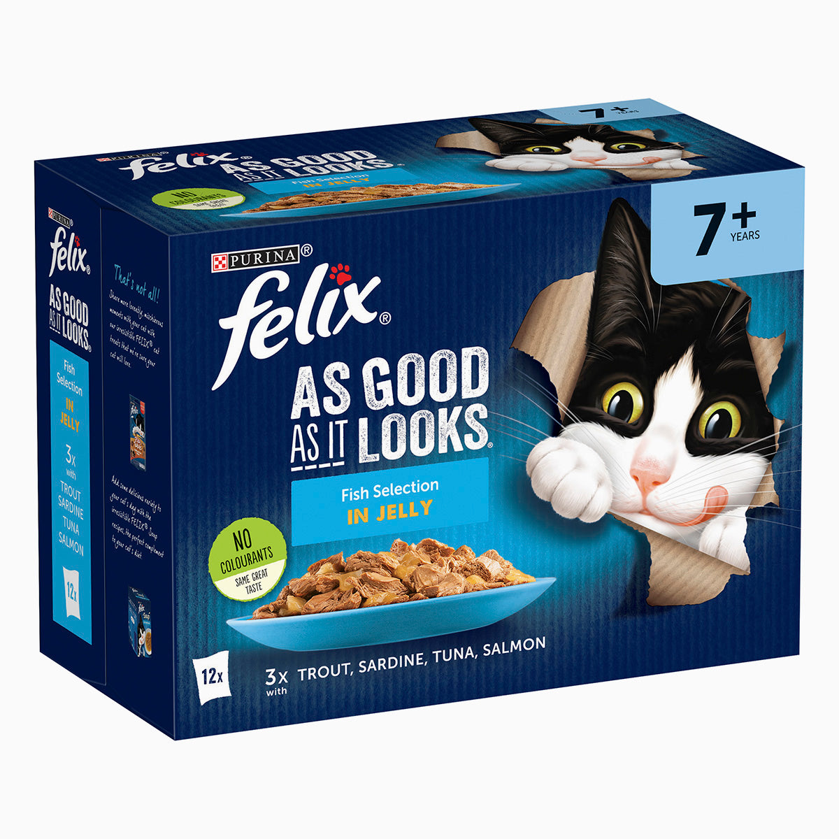 Felix Agail Senior Fish 12 X 100G
