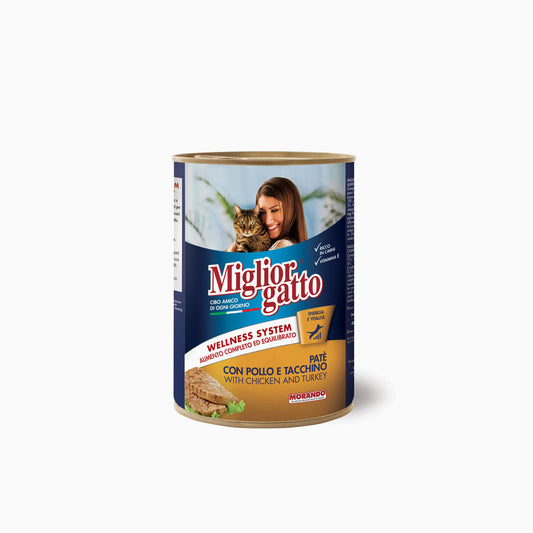 Miglior Gatto Tin Pate Chicken & Turkey 400g