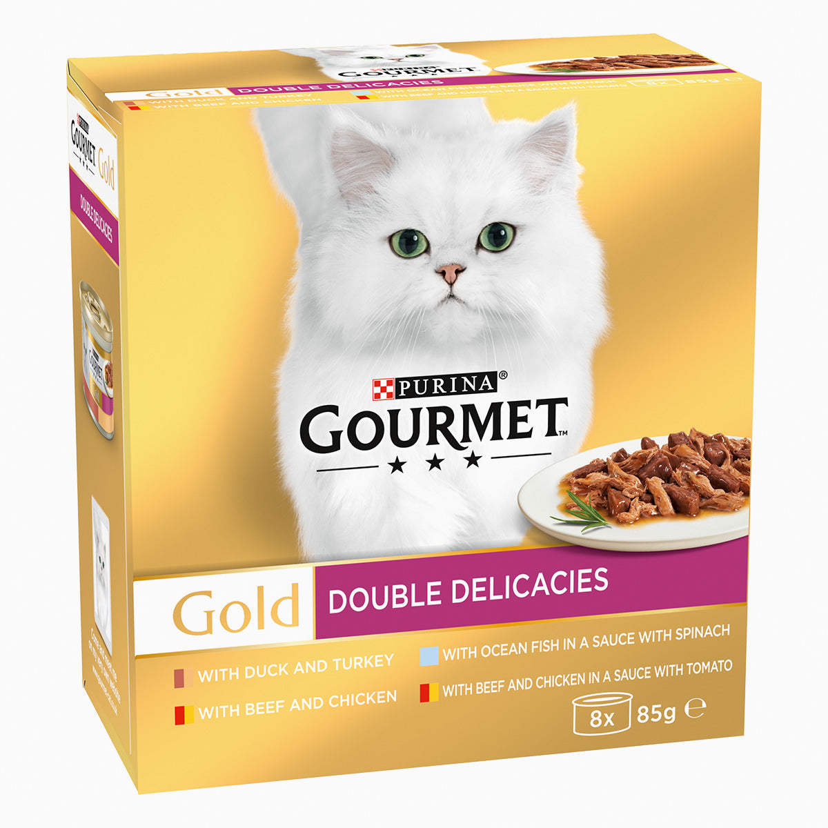 Gourmet Gold Duo Mv Beef & Chk 8X85G