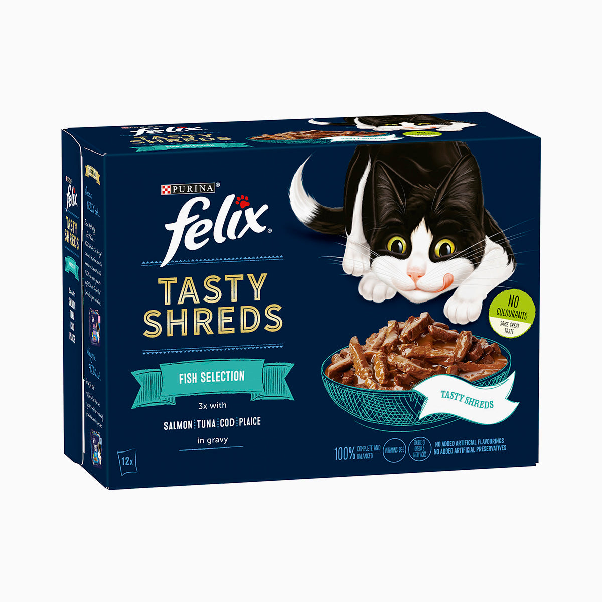 Felix Tasty Shreds Fish 12X80G