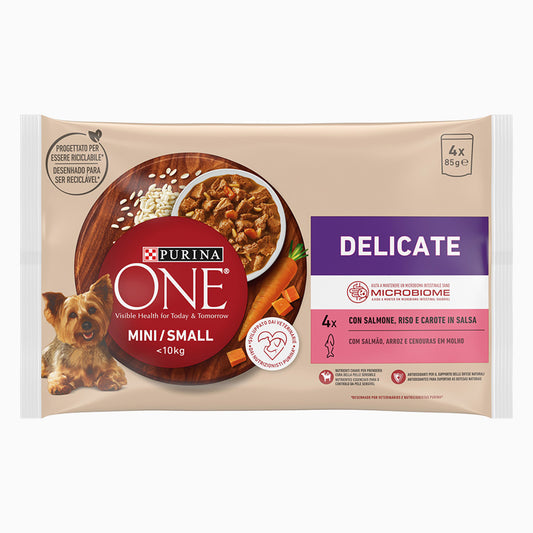Purina One Dog Sml Ad Wet Slm 4X85G