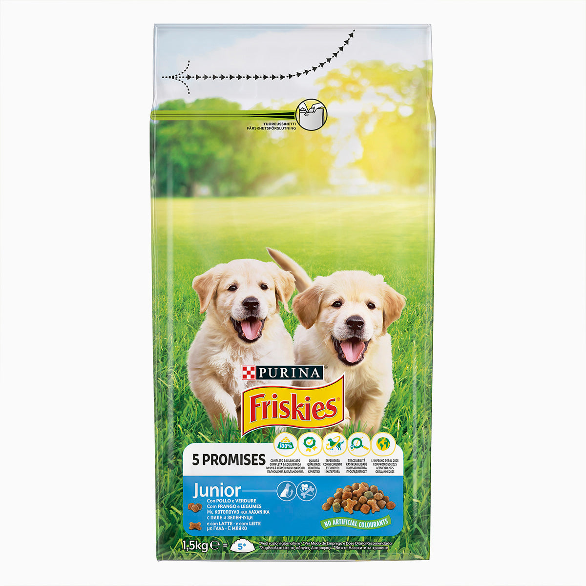 Friskies Dog Dry Jun Pol/Cer/Verd 1.5Kg