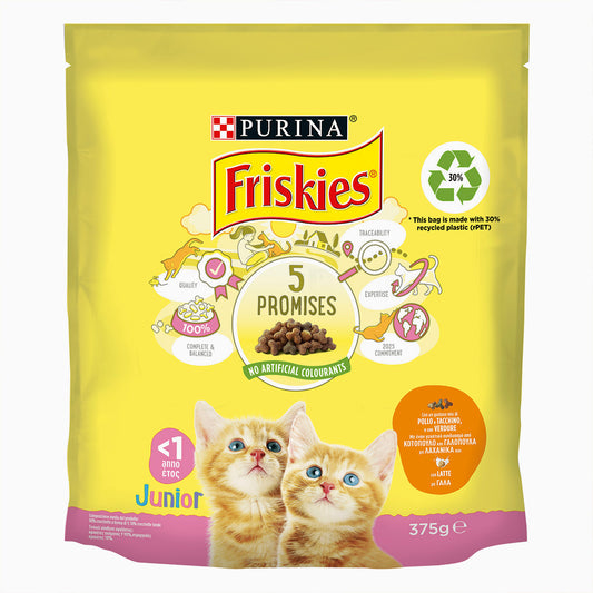 Friskies Junior Cat Chk Milk & Veg 375G
