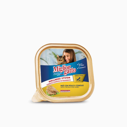 Miglior Gatto Tray Chicken & Rabbit 100g
