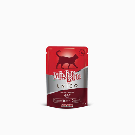 Miglior Gatto Unico Pouch Veal 85g