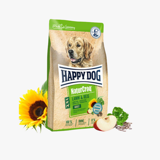 Happy Dog Nat Croq Lmb & Rice 15Kg