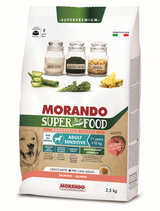 Morando Super Pet Food Dog Adult Sensitive Dry Food Salmon 2.5kg