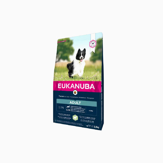 Eukanuba Dog Adult Small & Medium Breed Lamb & Rice 2.5kg