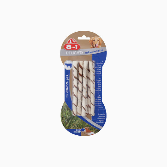 8IN1 Delights Beef Twisted Sticks
