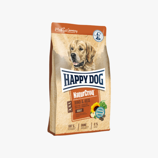 Happy Dog Nat Croq Beef & Rice 15Kg
