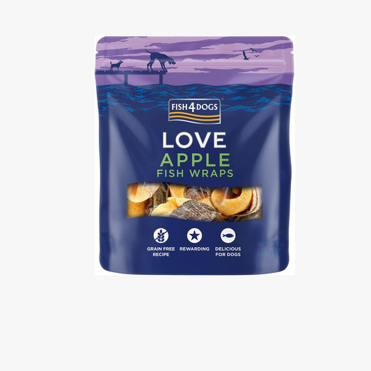 Fish4Dogs Love Apple Fish Wraps 90g