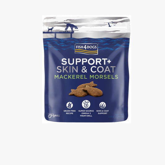 Fish4Dogs Support+ Skin&Coat Mackerel Morsels 225g