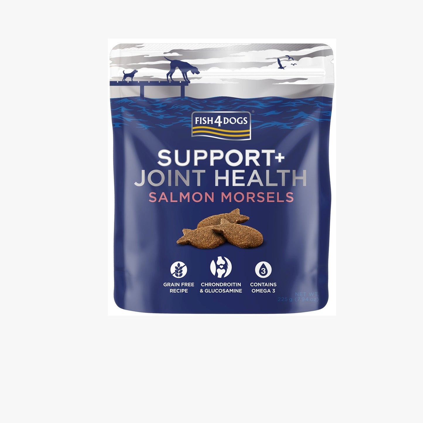 Fish4Dogs Support+ Joint Health Salmon Morsels 225g