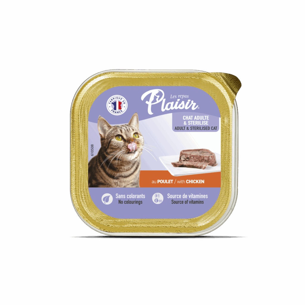 Plaisir Pate Sterilised Cat With Chicken
