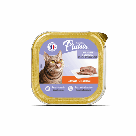 Plaisir Pate Sterilised Cat With Chicken