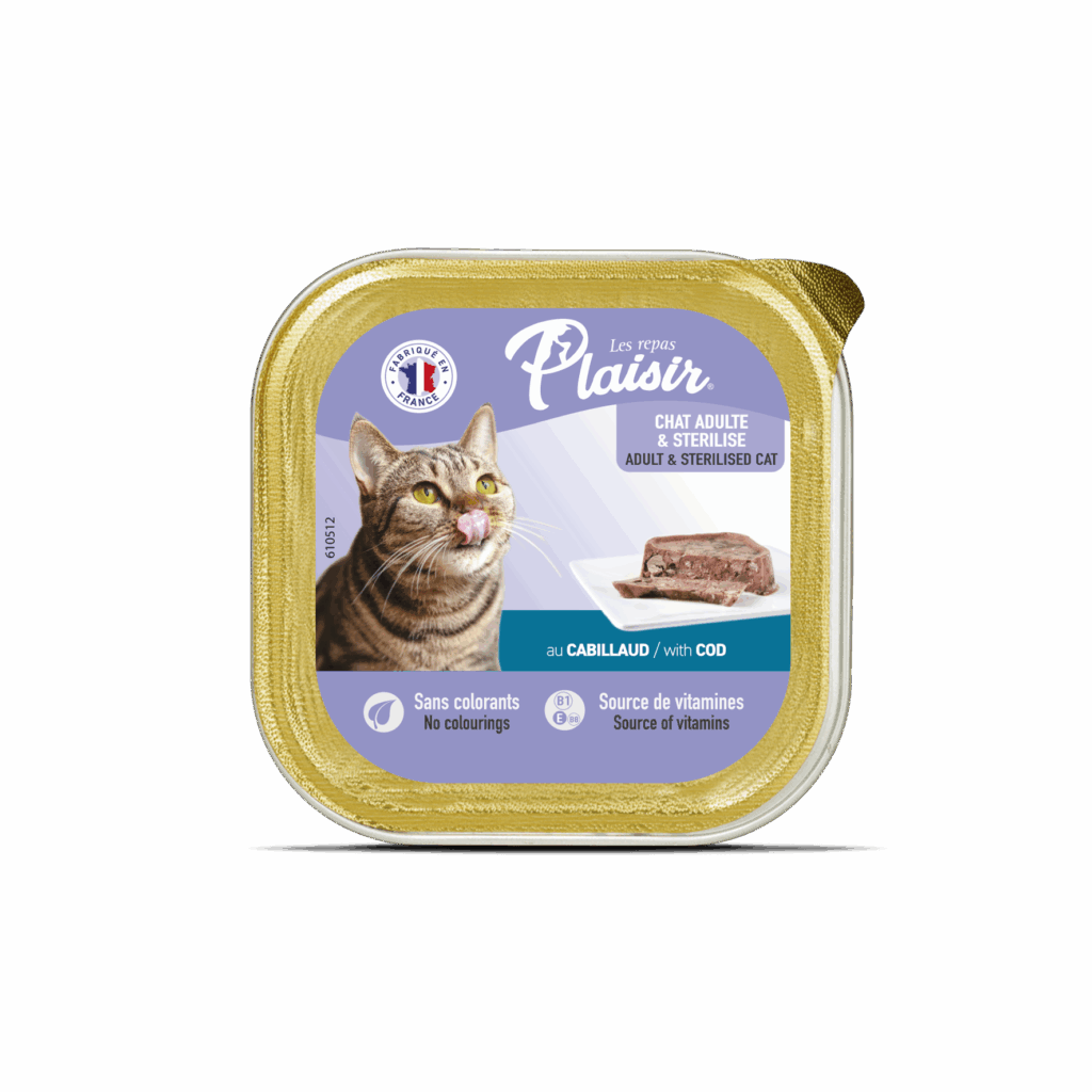 Plaisir Pate Sterilised Cat With Cod