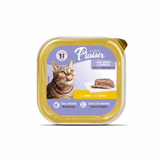 Plaisir Pate Sterilised Cat With Turkey