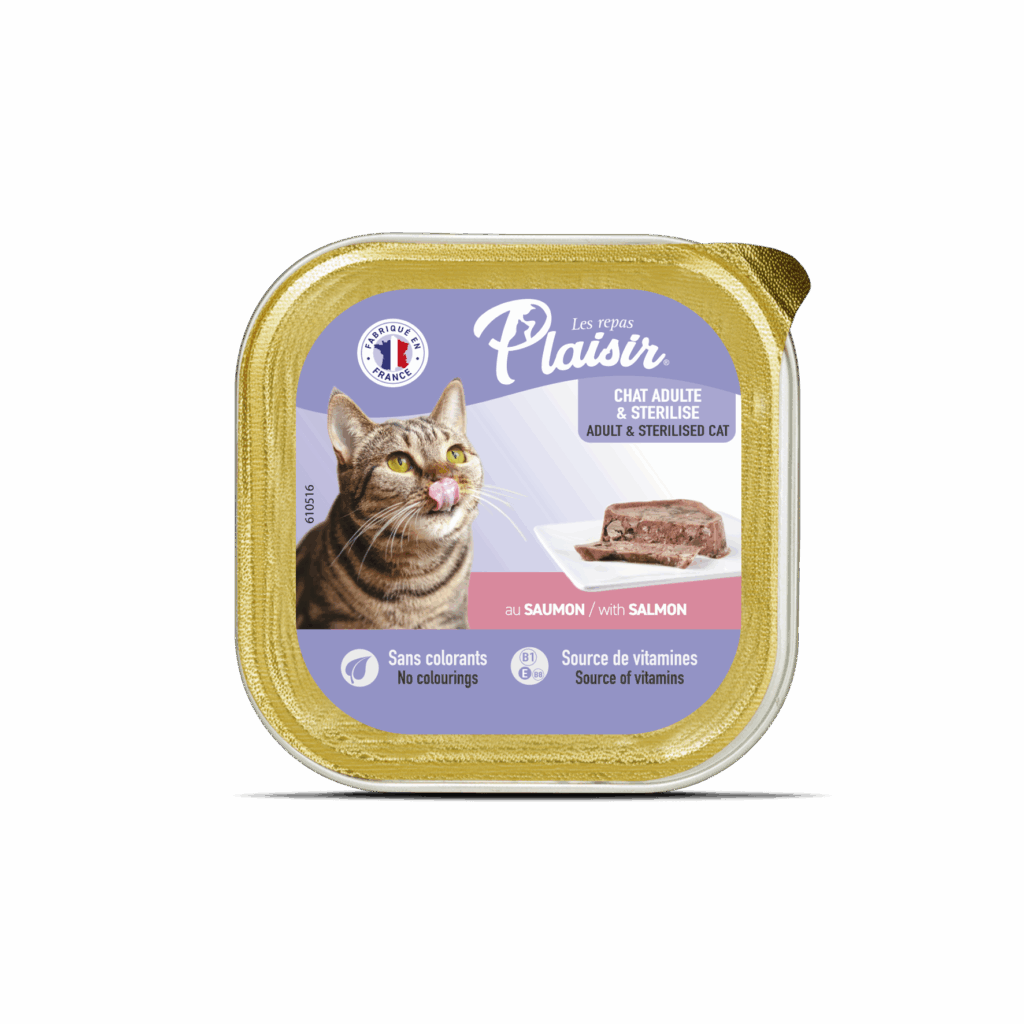 Plaisir Pate Sterilised Cat With Salmon